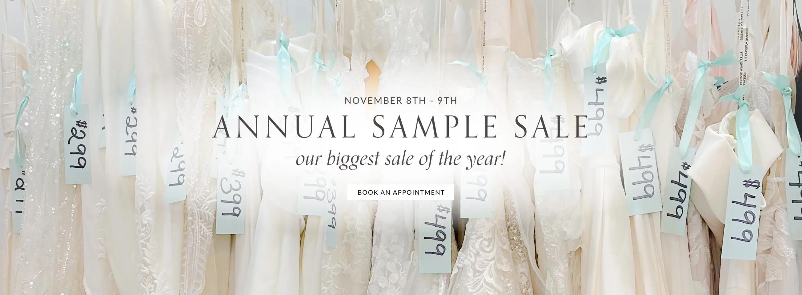 Annual Sample Sale at Cloud Nine Bridal Boutique Desktop