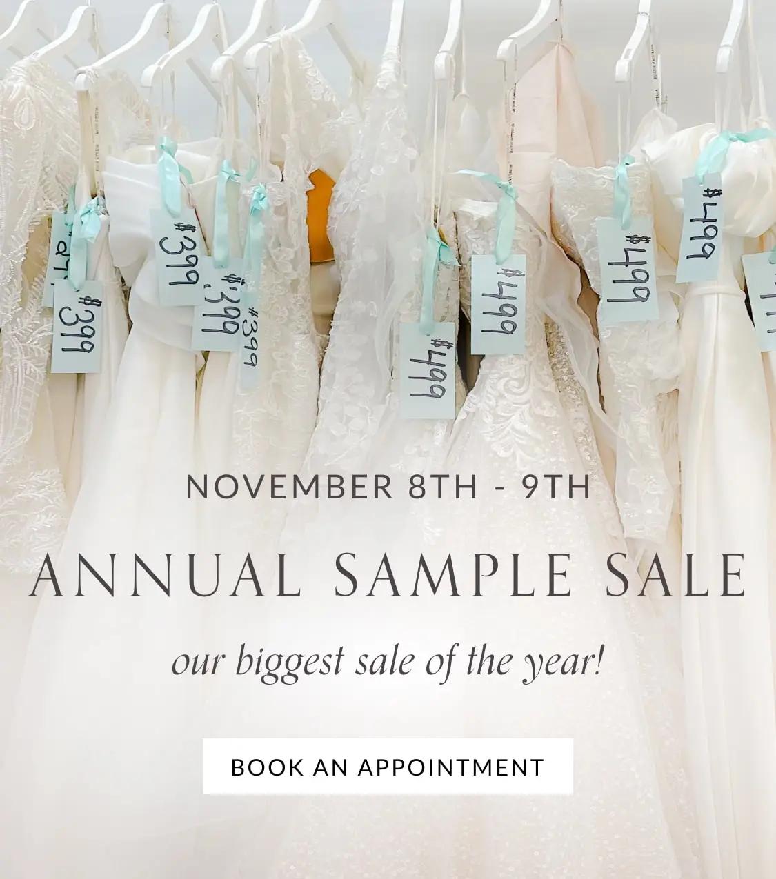 Annual Sample Sale at Cloud Nine Bridal Boutique Mobile