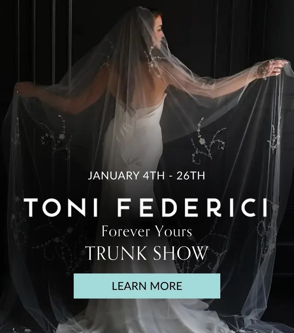 Toni Federici Trunk Show Banner Mobile