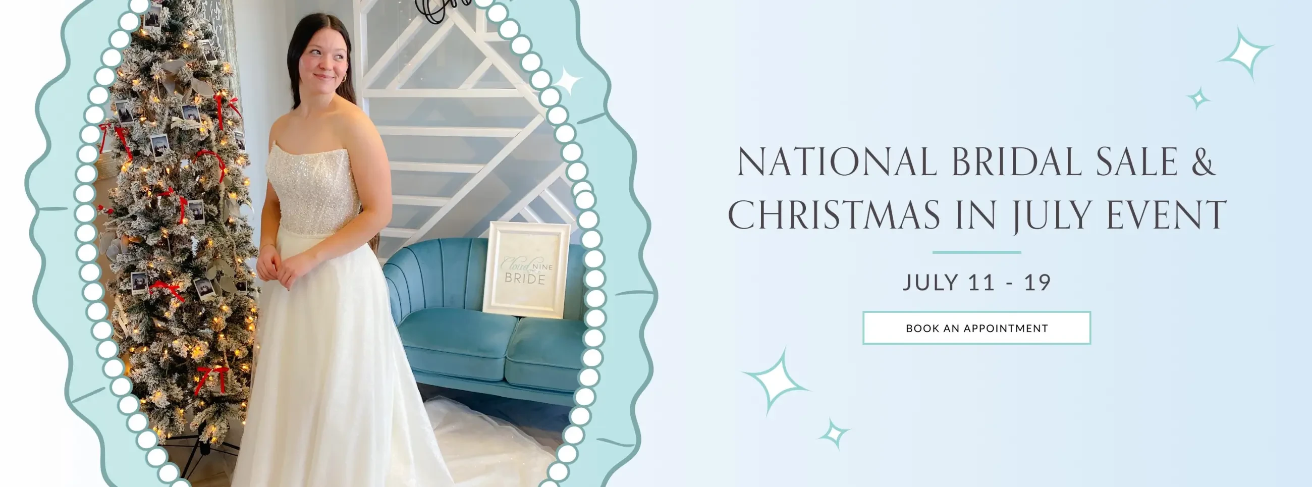 National Bridal Sale 2026 Banner for Desktop
