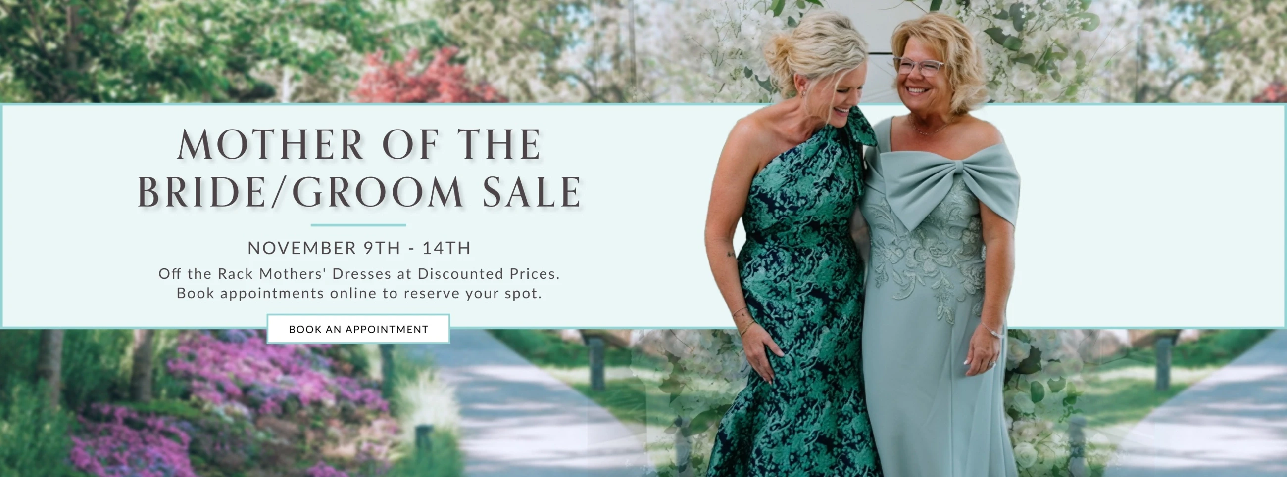 Mother of the Bride/Groom Sale Desktop Banner